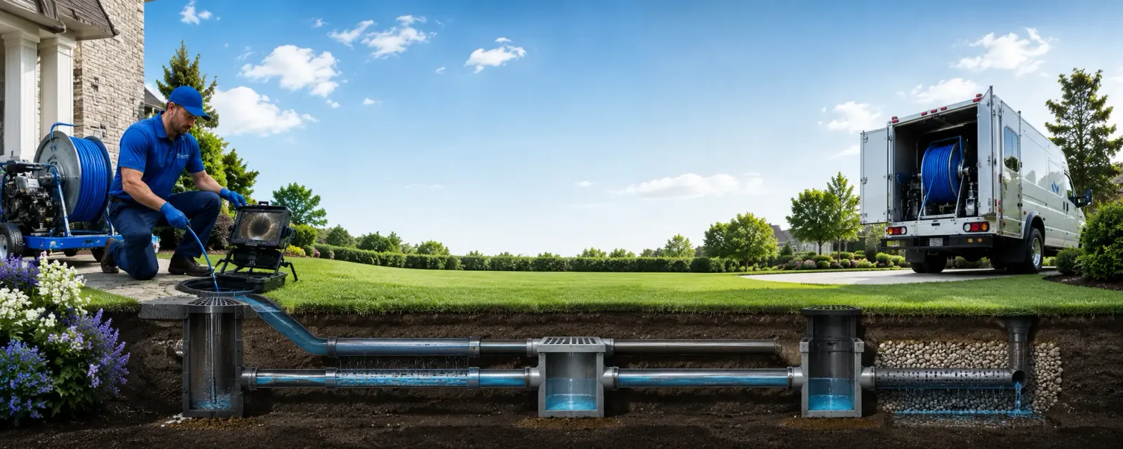 Outdoor drain cleaning information for Liberty, IL